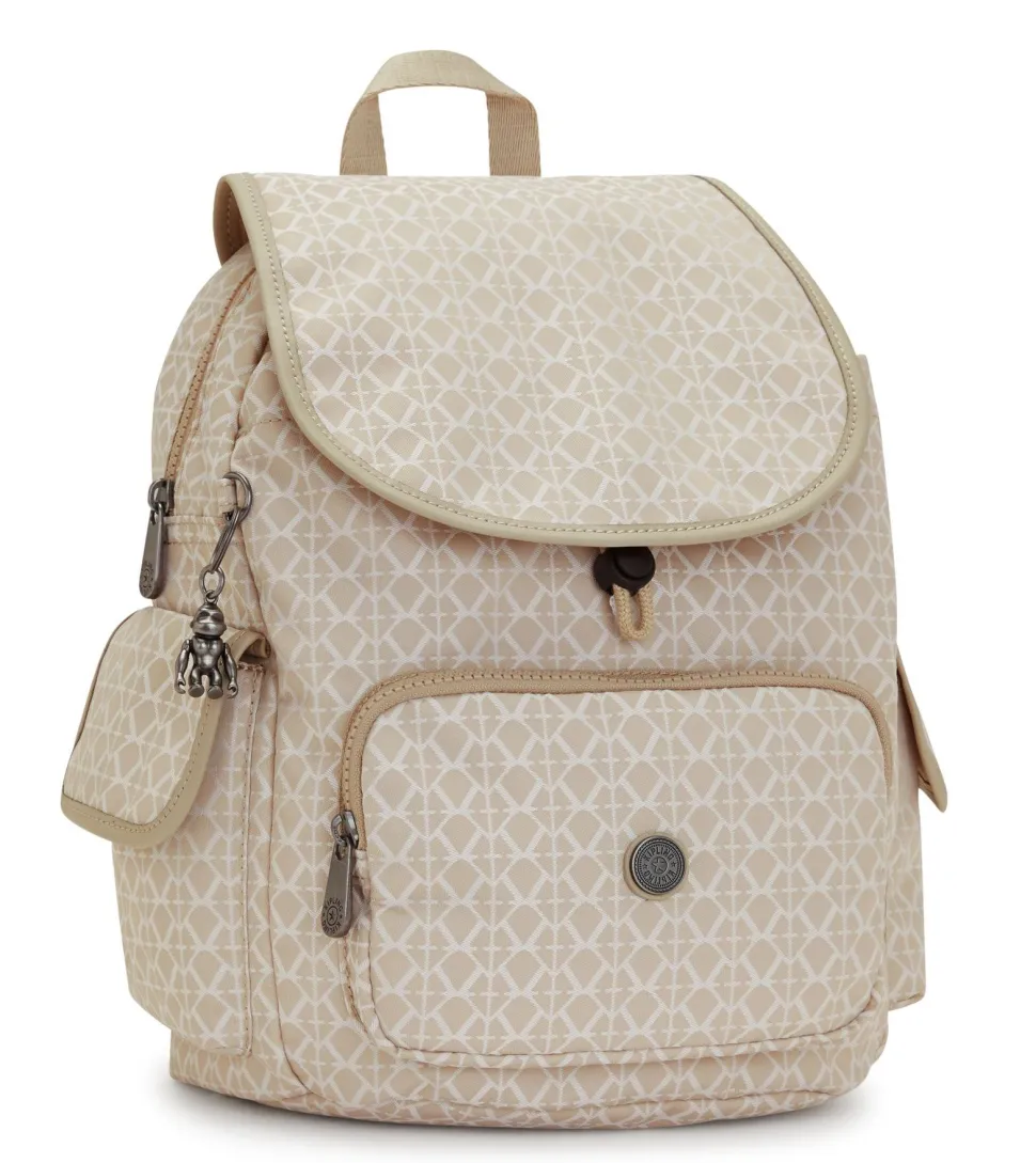 Zaino Kipling City Pack S Signature Beige