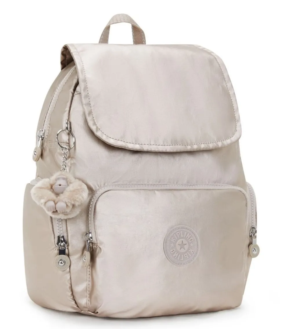 Zaino Kipling City Zip S Metallic Glow