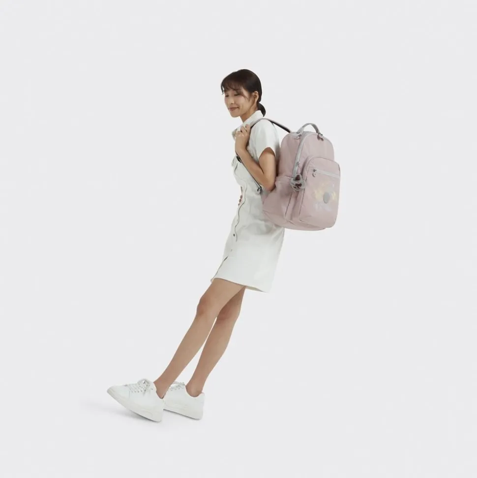 Zaino Kipling Seoul Pink Dash Girl