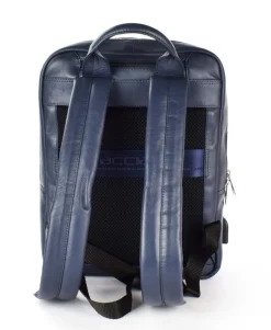 Zaino lavoro in pelle Acciaio 8471 Blu