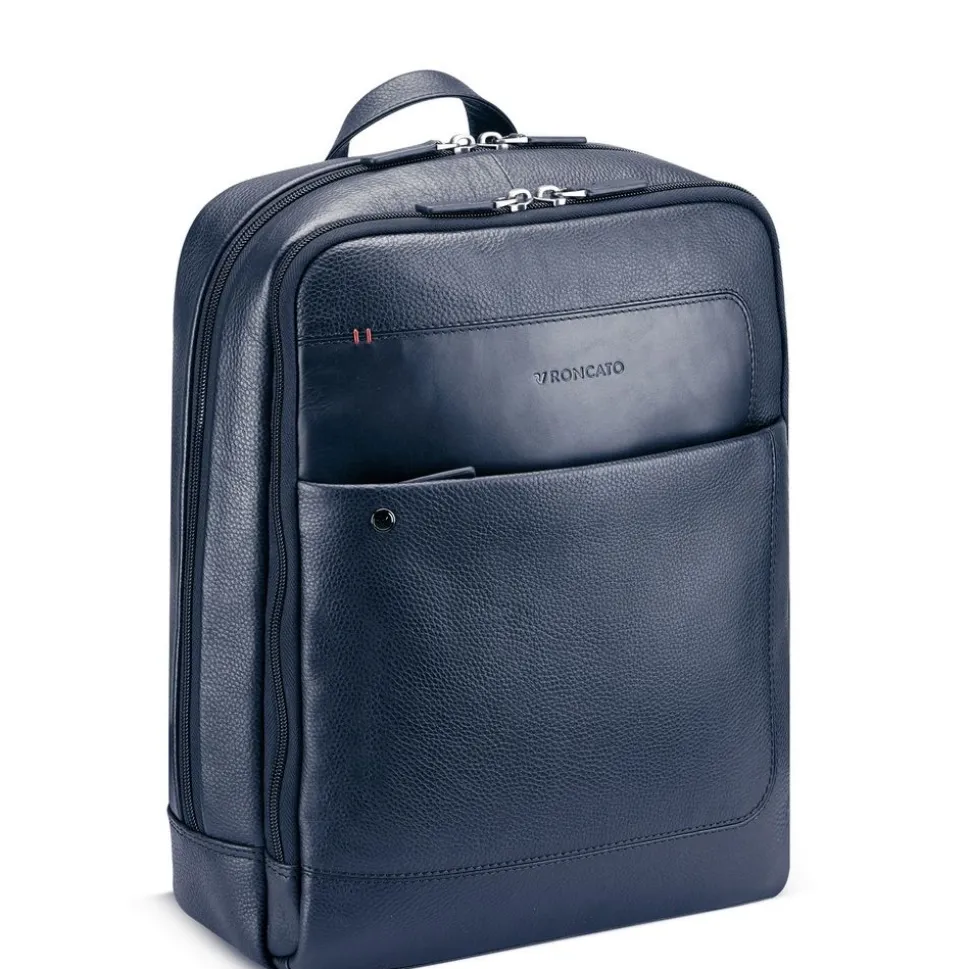 Zaino lavoro in pelle Roncato Alaska 2426 Navy