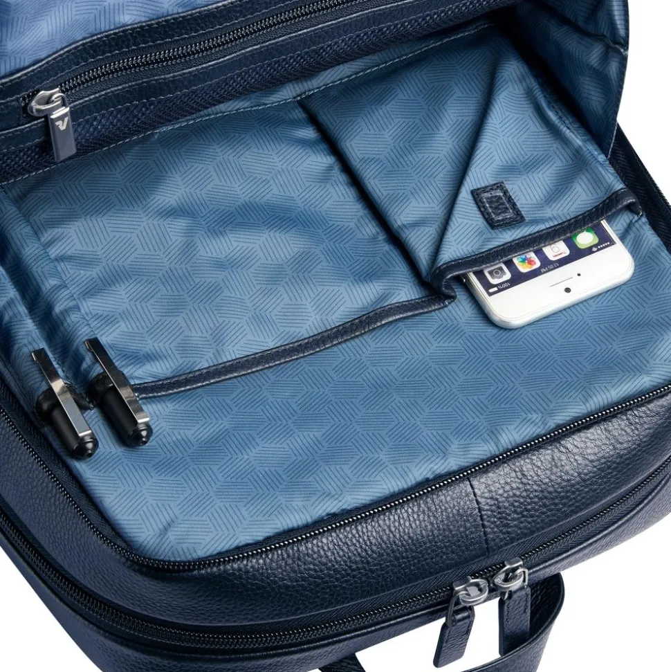 Zaino lavoro in pelle Roncato Alaska 2426 Navy
