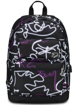 Zaino Seven The Double Pro Pockets estensibile Jet Black