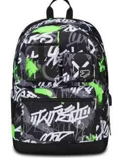 Zaino Seven The Double Pro Pockets estensibile Fluo Green