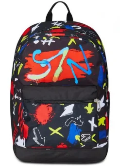 Zaino Seven The Double Pro XXL Detach Reversibile Graffiti Load Jet Black