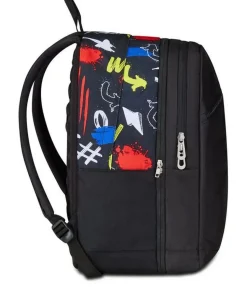 Zaino Seven The Double Pro XXL Detach Reversibile Graffiti Load Jet Black