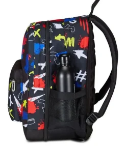 Zaino Seven The Double Pro XXL Detach Reversibile Graffiti Load Jet Black