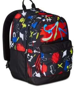 Zaino Seven The Double Pro XXL Detach Reversibile Graffiti Load Jet Black