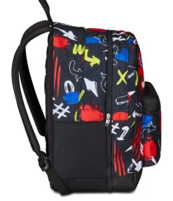 Zaino Seven The Double Pro XXL Detach Reversibile Graffiti Load Jet Black