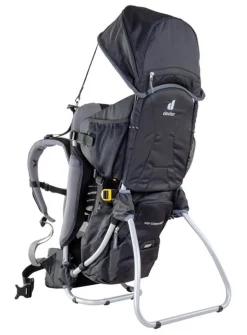 Zaino trekking porta bimbo Deuter Kid Comfort I Nero